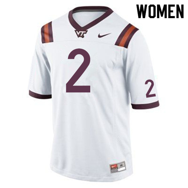 Women #2 Hendon Hooker Virginia Tech Hokies College Football Jerseys Sale-Maroon